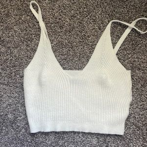 Cropped sweater tank